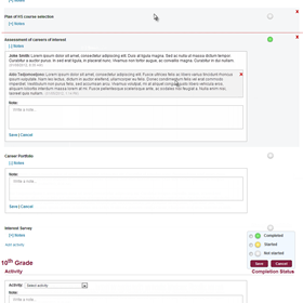 UI Design: Main View Of Plan